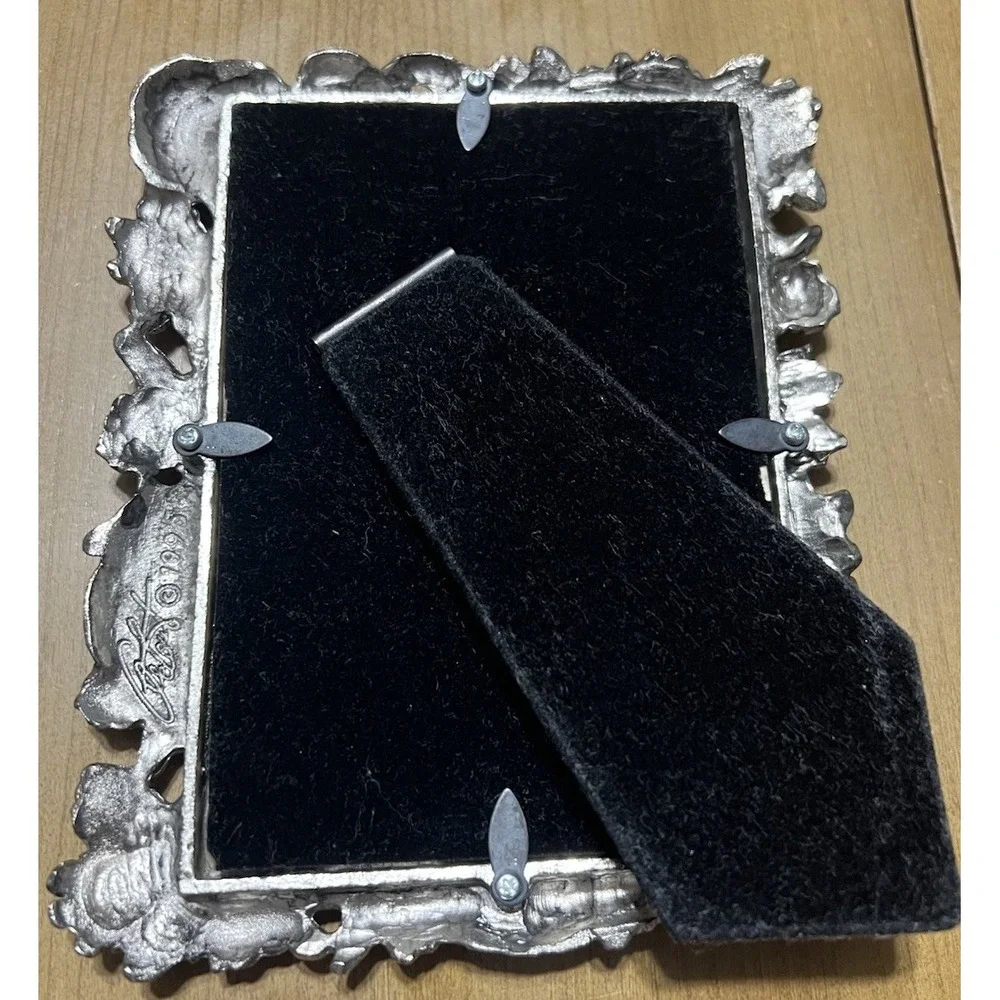 VTG‎ 1995 ARTHUR COURT Bunny Rabbit Pewter PICTURE FRAME 3x5